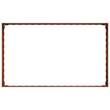 Lawn Edging 4 pcs 100 x 60 x 35 cm Steel Rusty - Rear View