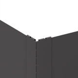 Lawn Edging 100 x 100 x 20 cm Steel Black - 45-Degree Angle