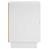 Bedside Cabinet 2 pcs White 33.5 x 34.5 x 50 cm Engineered Wood - 45-Degree Angle
