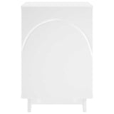 Bedside Cabinet White 33.5 x 34.5 x 50 cm Engineered Wood - Top-Down View