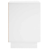Bedside Cabinet White 33.5 x 34.5 x 50 cm Engineered Wood