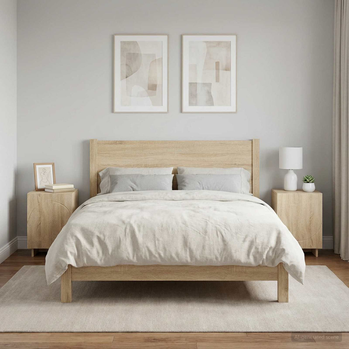 Bedside Cabinet 2 pcs Sonoma Oak 33.5 x 34.5 x 50 cm