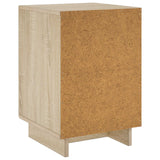 Bedside Cabinet 2 pcs Sonoma Oak 33.5 x 34.5 x 50 cm - Rear View