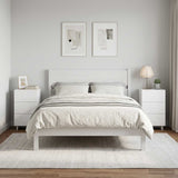 Bedside Cabinet 2 pcs White 33.5 x 34.5 x 60 cm Engineered Wood