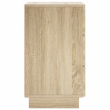 Bedside Cabinet Sonoma Oak 33.5 x 34.5 x 60 cm Engineered Wood - 45-Degree Angle