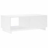 Coffee Table White 95 x 50.5 x 35 cm Engineered Wood - Rear View