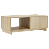 Coffee Table Sonoma Oak 95 x 50.5 x 35 cm Engineered Wood - Rear View