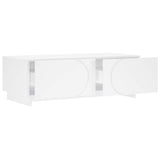 Coffee Table White 102 x 50.5 x 35 cm Engineered Wood