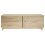 Coffee Table Sonoma Oak 102 x 50.5 x 35 cm Engineered Wood - Top-Down View