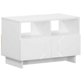 TV Stand 60 x 34.5 x 40 cm White Engineered Wood