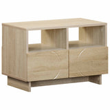 TV Stand 60 x 34.5 x 40 cm Sonoma Oak Engineered Wood - Front View