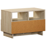 TV Stand 60 x 34.5 x 40 cm Sonoma Oak Engineered Wood - Rear View