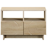 TV Stand 60 x 34.5 x 40 cm Sonoma Oak Engineered Wood - Top-Down View
