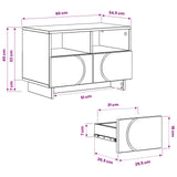 TV Stand 60 x 34.5 x 40 cm Sonoma Oak Engineered Wood