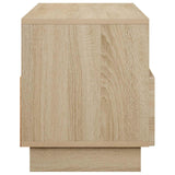 TV Stand 90 x 34.5 x 40 cm Sonoma Oak Engineered Wood - 45-Degree Angle
