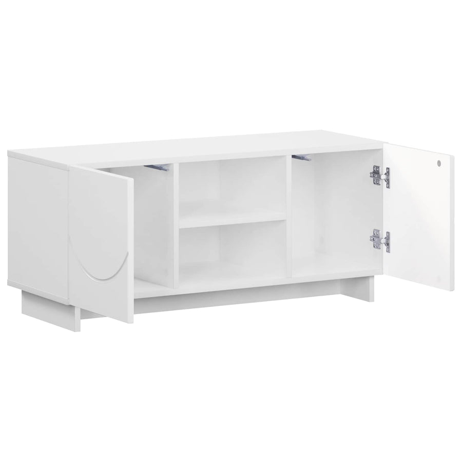 TV Stand 90 x 34.5 x 40 cm White Engineered Wood