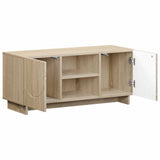 TV Stand 90 x 34.5 x 40 cm Sonoma Oak Engineered Wood - Side View