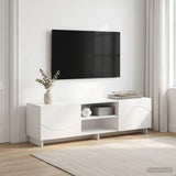 TV Stand 140 x 34.5 x 40 cm White Engineered Wood