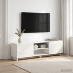 TV Stand 140 x 34.5 x 40 cm White Engineered Wood