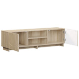 TV Stand 140 x 34.5 x 40 cm Sonoma Oak Engineered Wood - Side View