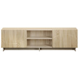 TV Stand 140 x 34.5 x 40 cm Sonoma Oak Engineered Wood - Top-Down View