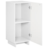 Sideboard White 33.5 x 34.5 x 75 cm Engineered Wood - Side View