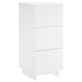 Sideboard White 33.5 x 34.5 x 75 cm Engineered Wood - Front View