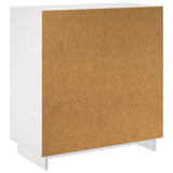 Sideboard White 70 x 38 x 75 cm Engineered Wood - Rear View