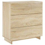 Sideboard Sonoma Oak 70 x 38 x 75 cm Engineered Wood - Front View