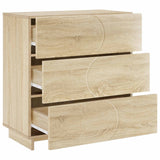 Sideboard Sonoma Oak 70 x 38 x 75 cm Engineered Wood - Side View