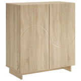Sideboard Sonoma Oak 67 x 34.5 x 75 cm Engineered wood - Front View