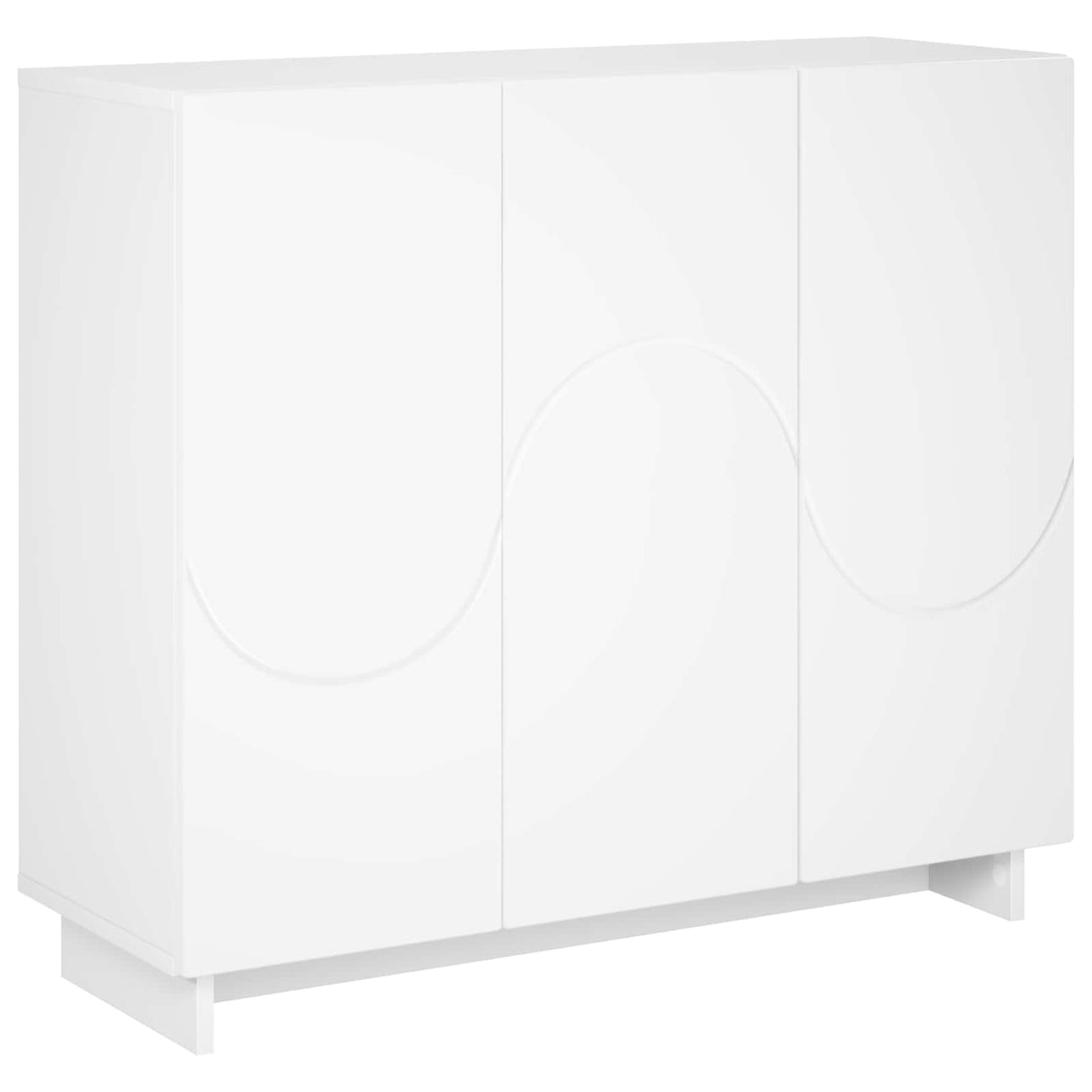 Sideboard White 85.5 x 31 x 75 cm Engineered Wood