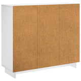 Sideboard White 85.5 x 31 x 75 cm Engineered Wood - Rear View