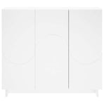 Sideboard White 85.5 x 31 x 75 cm Engineered Wood