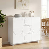 Sideboard White 85.5 x 31 x 75 cm Engineered Wood
