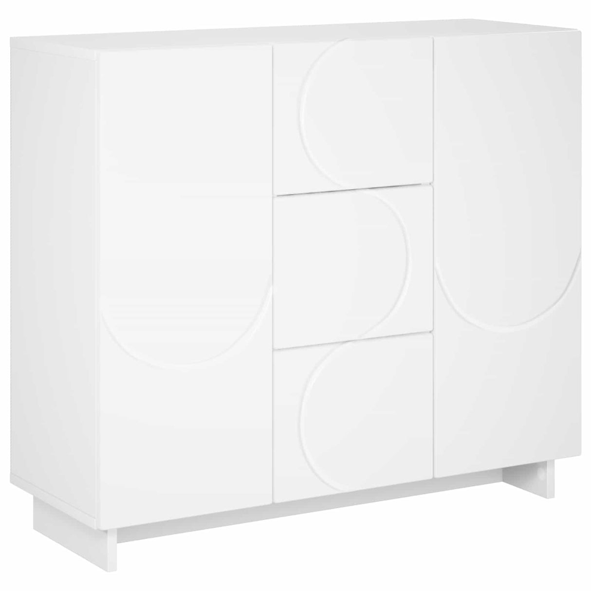 Sideboard White 85.5 x 31 x 75 cm Engineered Wood