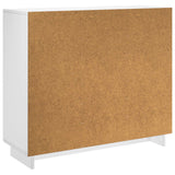 Sideboard White 85.5 x 31 x 75 cm Engineered Wood - Rear View
