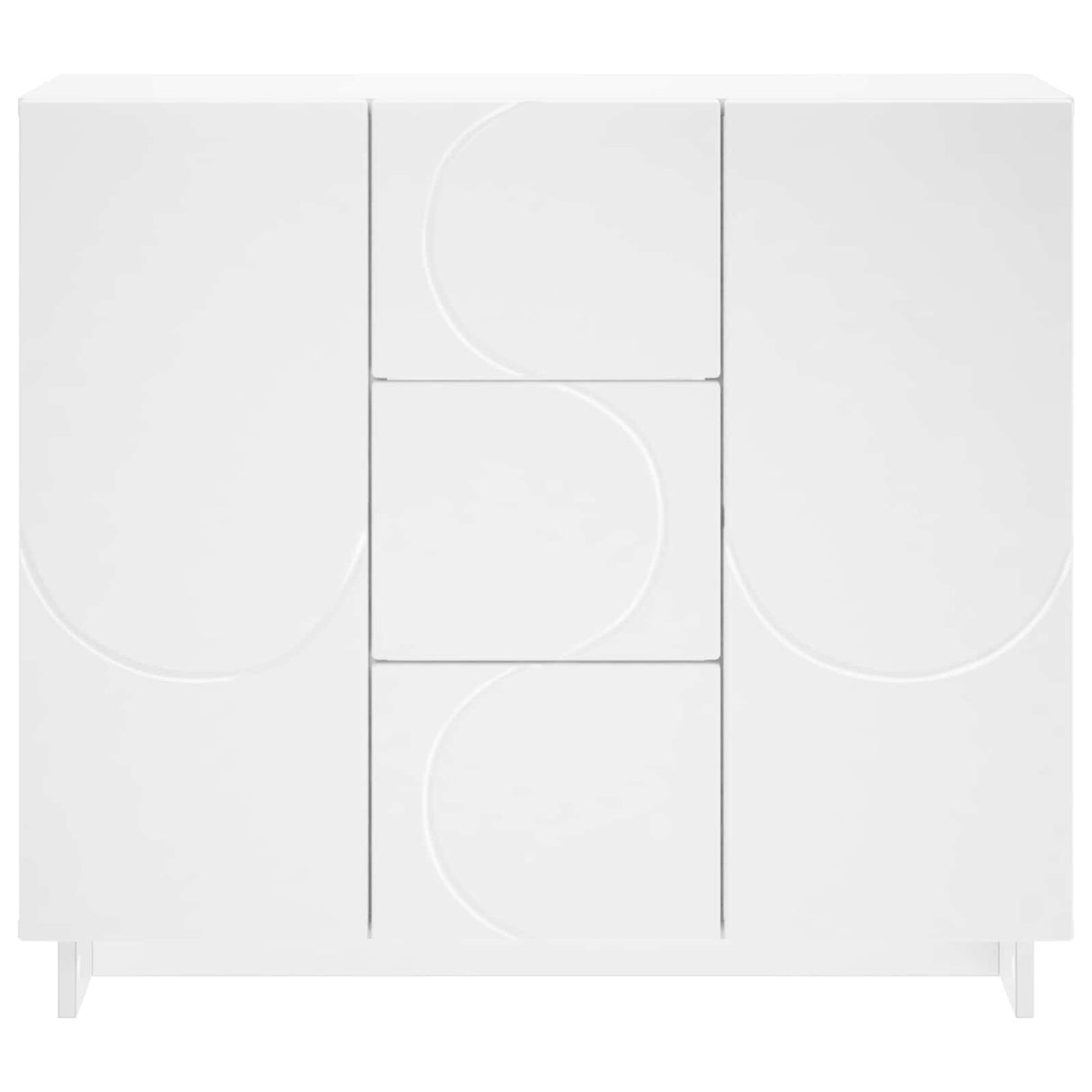 Sideboard White 85.5 x 31 x 75 cm Engineered Wood