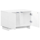 TV Stand 60 x 34.5 x 40 cm White Engineered Wood