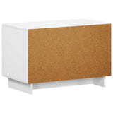 TV Stand 60 x 34.5 x 40 cm White Engineered Wood - Rear View