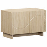 TV Stand 60 x 34.5 x 40 cm Sonoma Oak Engineered Wood - Front View