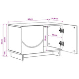 TV Stand 60 x 34.5 x 40 cm Sonoma Oak Engineered Wood