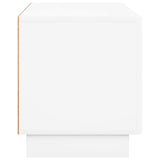 TV Stand 90 x 34.5 x 40 cm White Engineered Wood - 45-Degree Angle