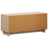 TV Stand 90 x 34.5 x 40 cm Sonoma Oak Engineered Wood - Rear View