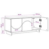TV Stand 90 x 34.5 x 40 cm Sonoma Oak Engineered Wood