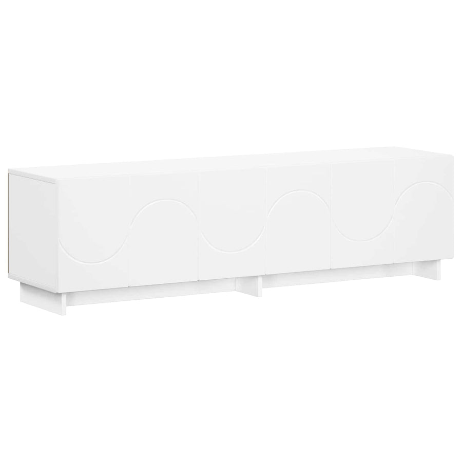 TV Stand 140 x 34.5 x 40 cm White Engineered Wood, image 2