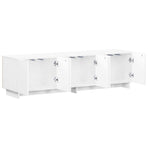 TV Stand 140 x 34.5 x 40 cm White Engineered Wood, image 3