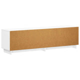 TV Stand 140 x 34.5 x 40 cm White Engineered Wood - Rear View