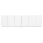 TV Stand 140 x 34.5 x 40 cm White Engineered Wood, image 4