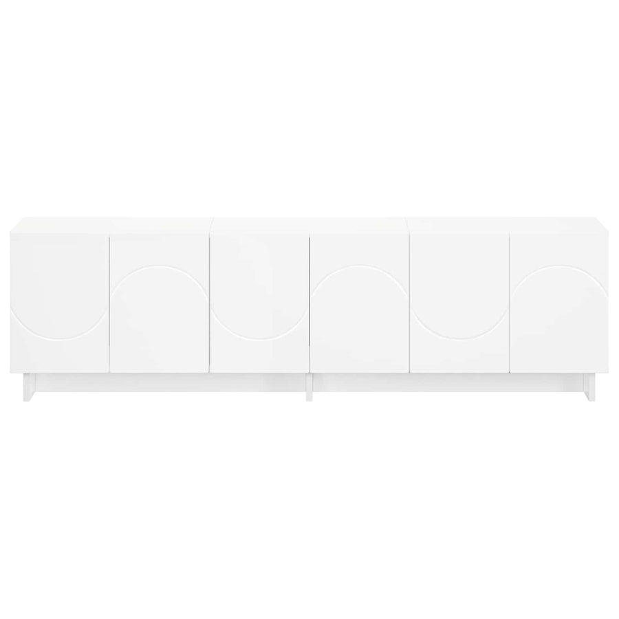 TV Stand 140 x 34.5 x 40 cm White Engineered Wood, image 4